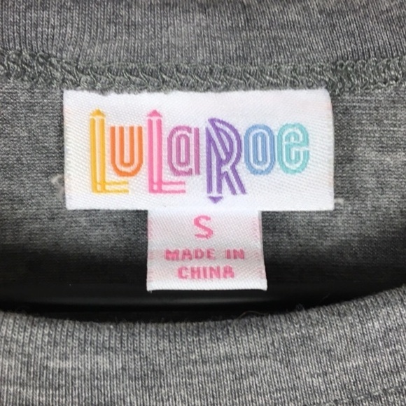 LULAROE Randy Baseball T Shirt Top 3/4 Sleeves Raglan Chevron Retro Size Small - Picture 5 of 9